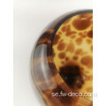 Het försäljning handbländ leopard dekoration nordisk glasvas